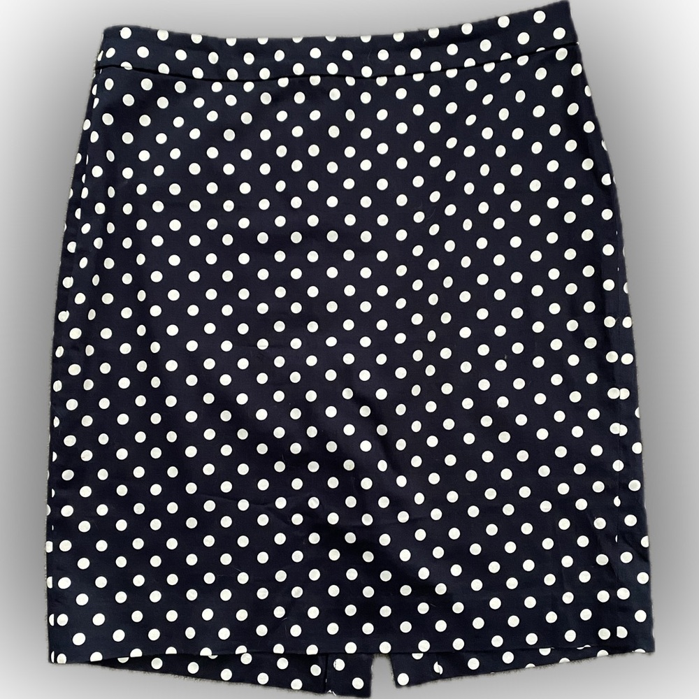 J. Crew The Pencil Skirt - Polka Dot - Size 10 - EUC